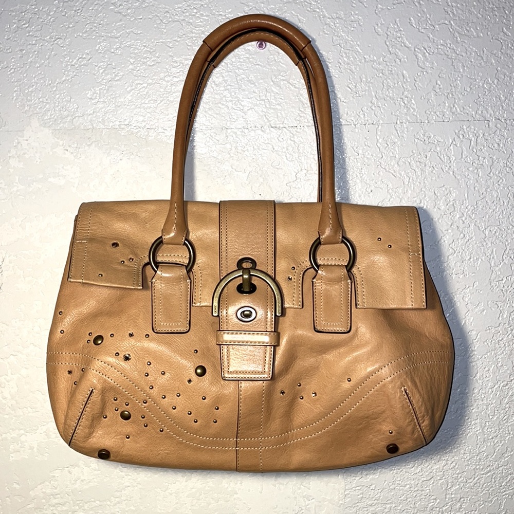 Collector Coach leather bag soft classic limited edition with Swarovski Crystals